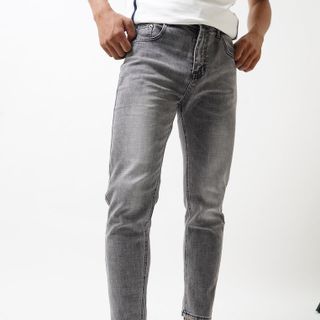 Quần jean nam xám wash CELEB 9D11