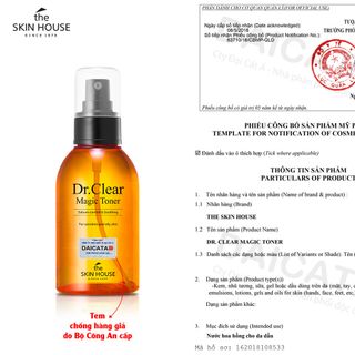 Nước hoa hồng giúp làm giảm và ngăn ngừa mụn The Skin House