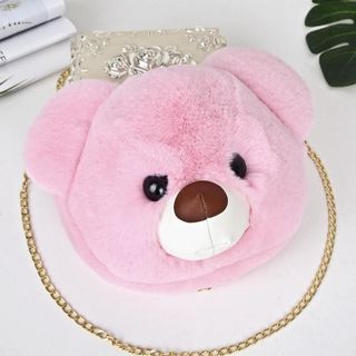 Túi đeo hình gấu bông siêu dễ thương kiêm ba lô long mềm mượt 105