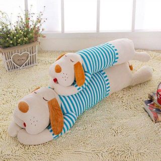 Gối ôm chó mặc áo kẻ sọc dài 70 và 90cm giá sỉ​ giá bán buôn