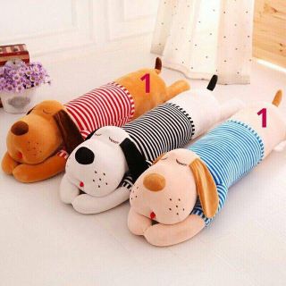 Gối ôm chó mặc áo kẻ sọc dài 70 và 90cm giá sỉ​ giá bán buôn