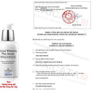 Tinh chất giúp làm trắng da và mờ vết nám The Skin House
