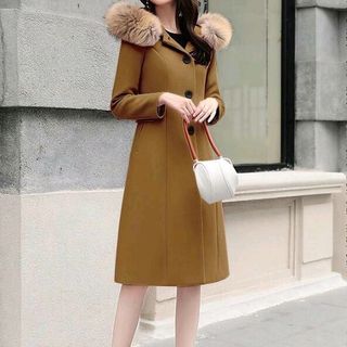 áo khoác dạ nón lông