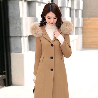áo khoác dạ nón lông