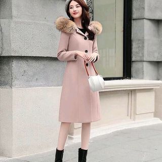 áo khoác dạ nón lông