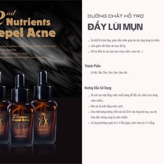 DƯỠNG CHẤT HỖ TRỢ ĐẨY LÙI MỤN NUTRIENT REPEL ACNE BẢN CẢI TIẾN - SẢN PHẨM HỖ TRỢ CHO DỊCH VỤ SPA