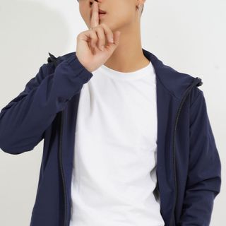 Áo khoác nam xanh lỗ CELEB 9K36