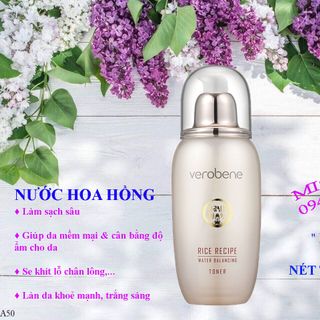 Nước Hoa Hồng từ Gạo /Hàn Quốc/ Có Thành Phần Dưỡng Ẩm /VEROBENE RICE WATER TONNER /150ml