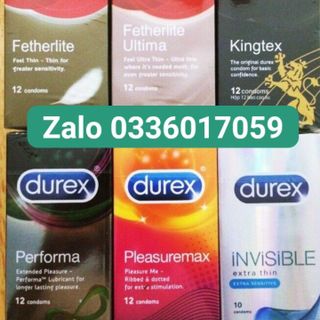 Sỉ bao cao su durex các loại - giá bán buôn hộp 10-12 cái