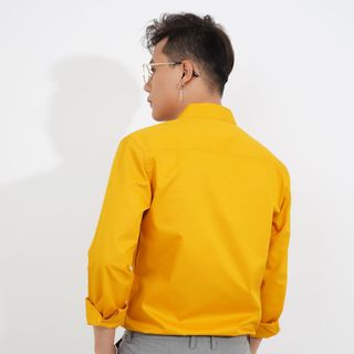 Áo sơ mi nam vàng túi hộp CELEB 9M16