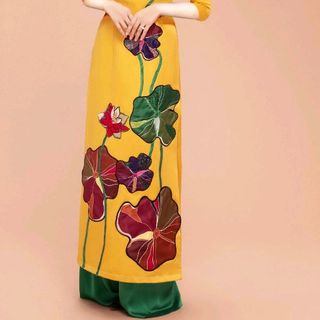 Áo dài truyền thống in 3D cao cấp