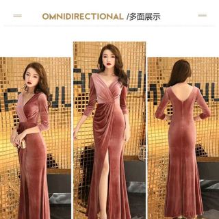 Đầm dạ hội nhung