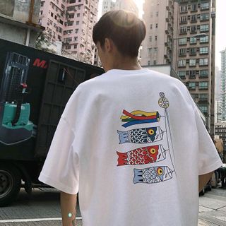 Áo thun unisex Tay lỡ Fom rộng KOI TEE