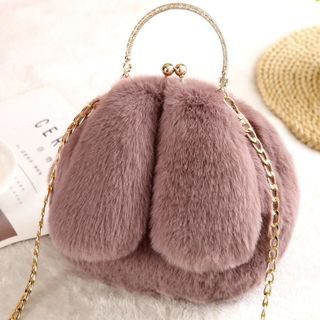 Túi đeo chéo nữ mini hình tai thỏ siêu dễ thương long mềm mượt 106