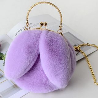 Túi đeo chéo nữ mini hình tai thỏ siêu dễ thương long mềm mượt 106