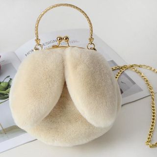 Túi đeo chéo nữ mini hình tai thỏ siêu dễ thương long mềm mượt 106