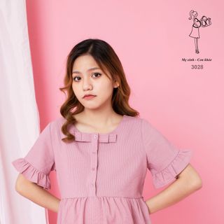 Áo bầu baby doll công sở 3028