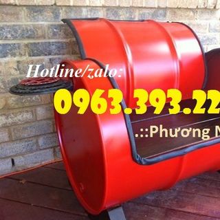 Thùng phuy sắt đã qua sử dụng thùng phuy sắt làm bếp nướng thùng phuy làm bàn ghế