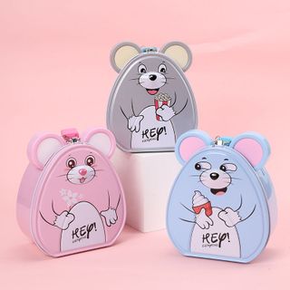 Ống Heo Tiết Kiệm Bằng Sắt - Két Chuột - Có Khóa