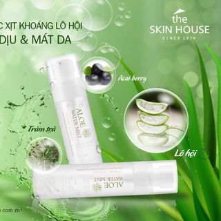 Nước xịt khoáng lô hội giúp làm dịu và mát da The Skin House