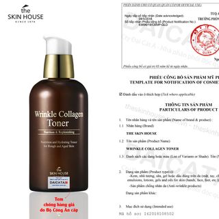 Nước hoa hồng chuyên sâu bổ sung collagen giúp giảm nhăn và săn chắc da The Skin House