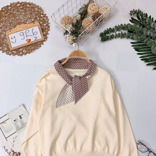 Áo len nơ Chất len kim mịn đẹp phối nơ bi mix màu