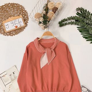 Áo len nơ Chất len kim mịn đẹp phối nơ bi mix màu