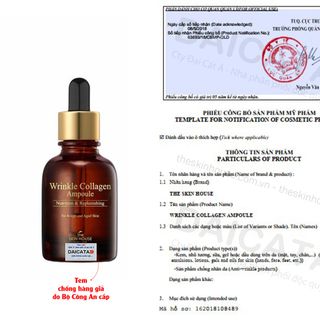 Huyết thanh collagen giúp giảm nhăn và săn chắc da The Skin House