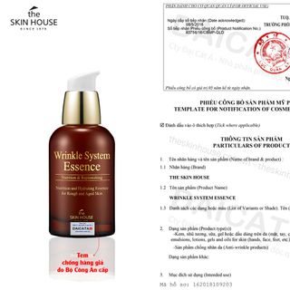 Tinh chất tế bào gốc 3 trong 1 giúp tái tạo cải thiện lão hóa da The Skin House