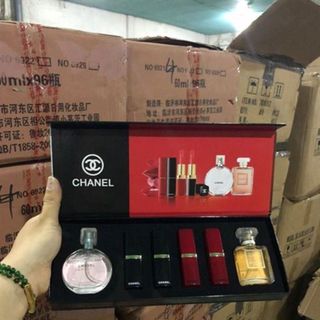 Set 4 son 2 nước hoa CChanel cực sang chảnh giá sỉ​ giá bán buôn giá sỉ