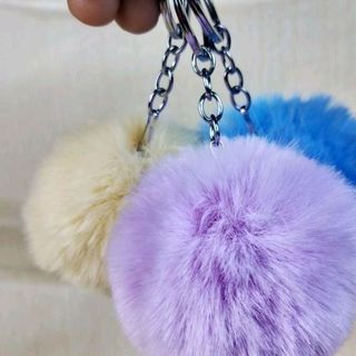 móc khóa cục bông dễ thương