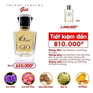 NƯỚC HOA CHARME GIÒ 80ML GIÁ SỈ giá sỉ