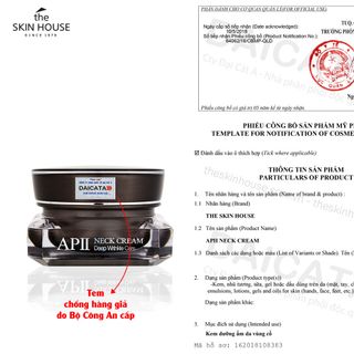 Kem dưỡng cao cấp giúp giảm nhăn và săn chắc da vùng cổ The Skin House