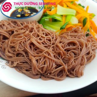 Bún gạo lứt đỏ sợi tròn - gói 500gr - bún gạo lứt khô