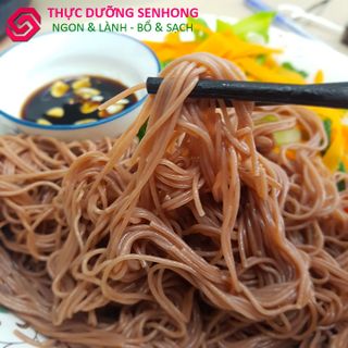 Bún gạo lứt đỏ sợi tròn - gói 500gr - bún gạo lứt khô