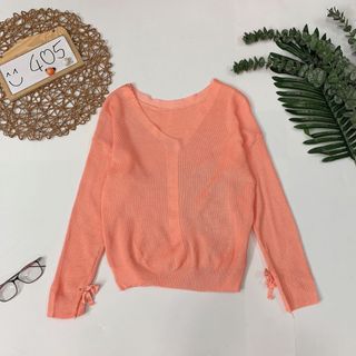 Áo len nơ Chất len kim tay nơ xinh xắn