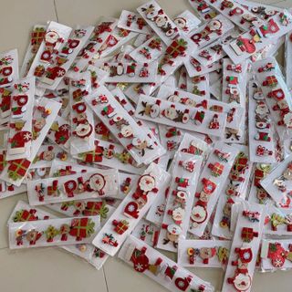 Set 5 kẹp Noel cho bé gái