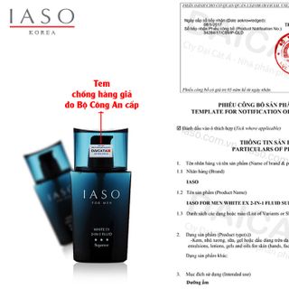 Tinh Chất Giúp Làm Trắng Da 2 Trong 1 Cho Nam Iaso