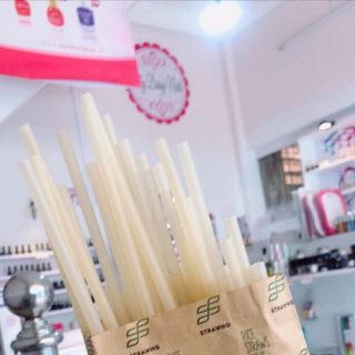 ống hút gạo Rice Straws màu trắng