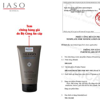 Sữa Rửa Mặt Giàu Độ Ẩm Cho Nam Giới Dr Iaso