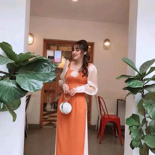 set áo dài kết hoa