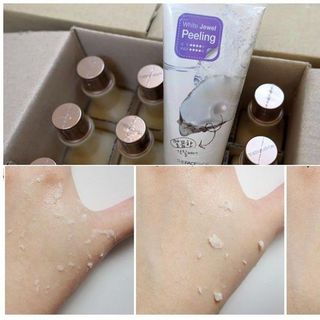 Tẩy tế bào da chết ngọc trai TFS White Jewel Peeling 120ml Hàn Quốc giá sỉ​ giá bán buôn giá sỉ