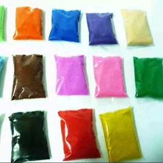 cát màu có 14 màu cát màu trang trí 25k 1kg