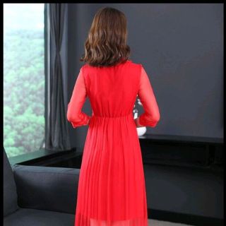 đầm voan phối ren