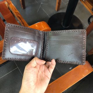 Ví ngang da trơn may chỉ MS NB-1022