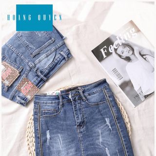 Váy jean nữ cao cấp mới Anfa