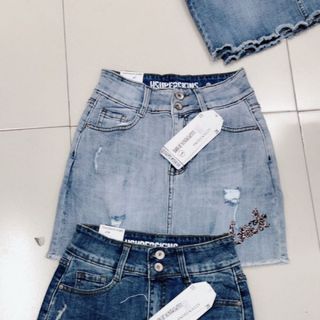 Váy jean nữ cao cấp mới Anfa