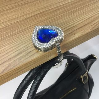 Móc Treo Túi Xách Thông Minh Trái Tim Đính Đá Xanh