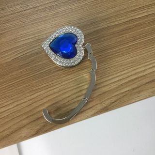 Móc Treo Túi Xách Thông Minh Trái Tim Đính Đá Xanh