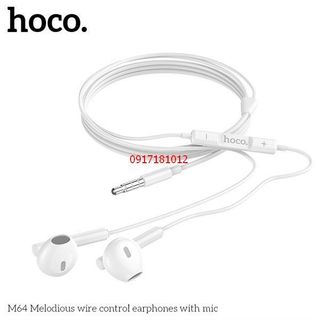 TAI NGHE NHỰA TPE JACK 35MM CÓ MIC HOCO M64- DÀI 1.2M giá sỉ